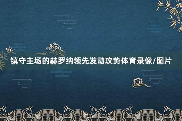 镇守主场的赫罗纳领先发动攻势体育录像/图片