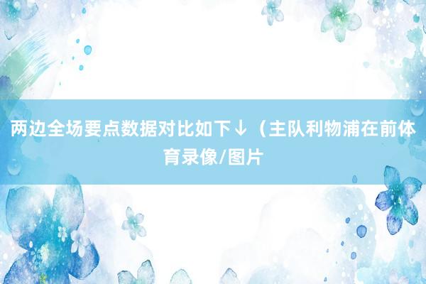 两边全场要点数据对比如下↓（主队利物浦在前体育录像/图片