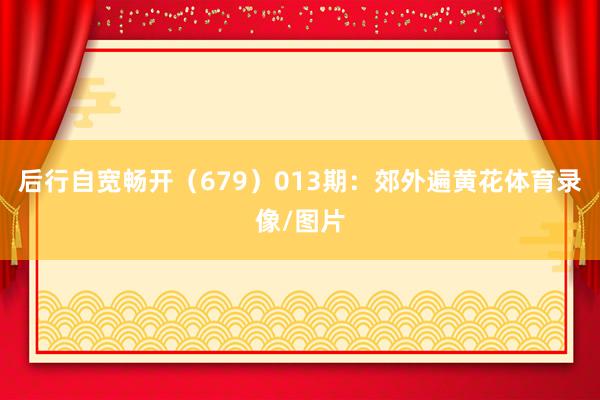 后行自宽畅开（679）　　013期：郊外遍黄花体育录像/图片