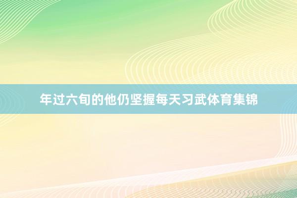 年过六旬的他仍坚握每天习武体育集锦