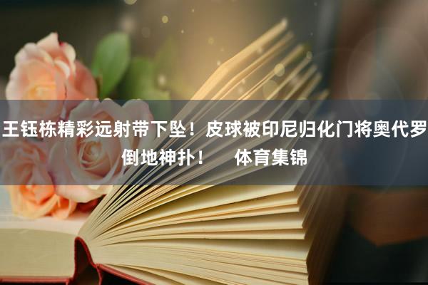 王钰栋精彩远射带下坠！皮球被印尼归化门将奥代罗倒地神扑！    体育集锦