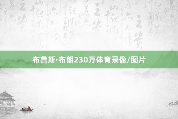 布鲁斯·布朗230万体育录像/图片