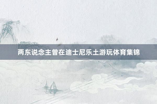 两东说念主曾在迪士尼乐土游玩体育集锦