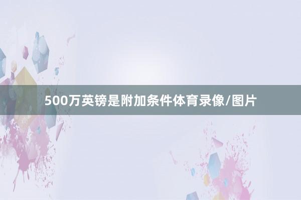 500万英镑是附加条件体育录像/图片