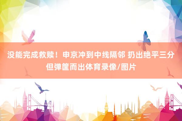 没能完成救赎！申京冲到中线隔邻 扔出绝平三分但弹筐而出体育录像/图片
