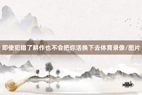 即使犯错了耕作也不会把你活换下去体育录像/图片