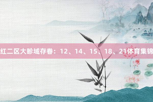 红二区大畛域存眷：12、14、15、18、21体育集锦