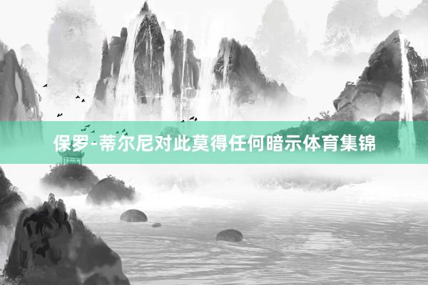保罗-蒂尔尼对此莫得任何暗示体育集锦
