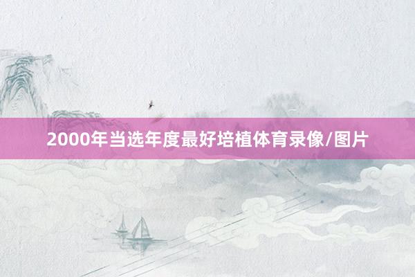 2000年当选年度最好培植体育录像/图片