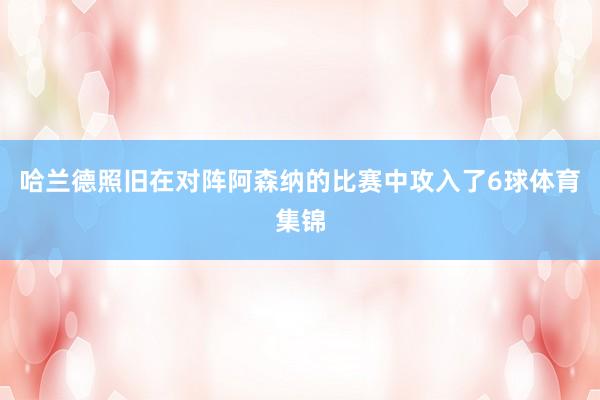 哈兰德照旧在对阵阿森纳的比赛中攻入了6球体育集锦