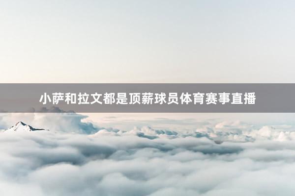 小萨和拉文都是顶薪球员体育赛事直播