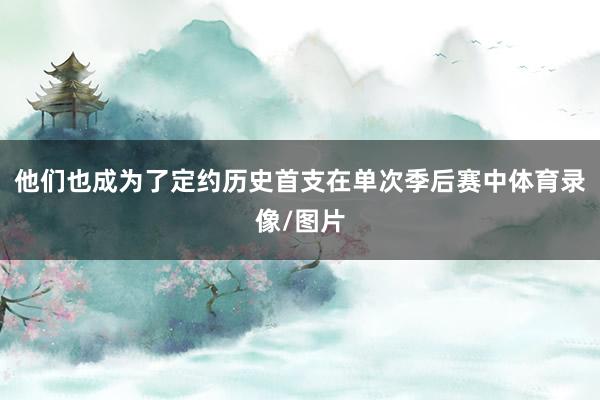 他们也成为了定约历史首支在单次季后赛中体育录像/图片
