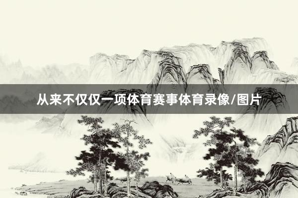 从来不仅仅一项体育赛事体育录像/图片