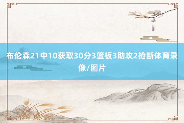 布伦森21中10获取30分3篮板3助攻2抢断体育录像/图片